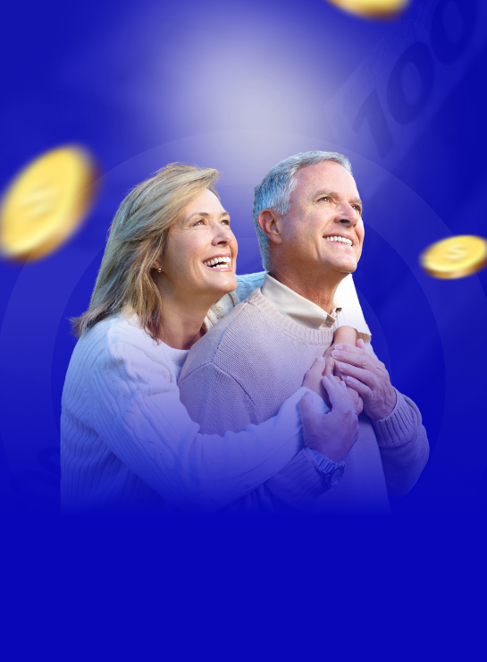 Casal sorrindo representando empréstimo consignado